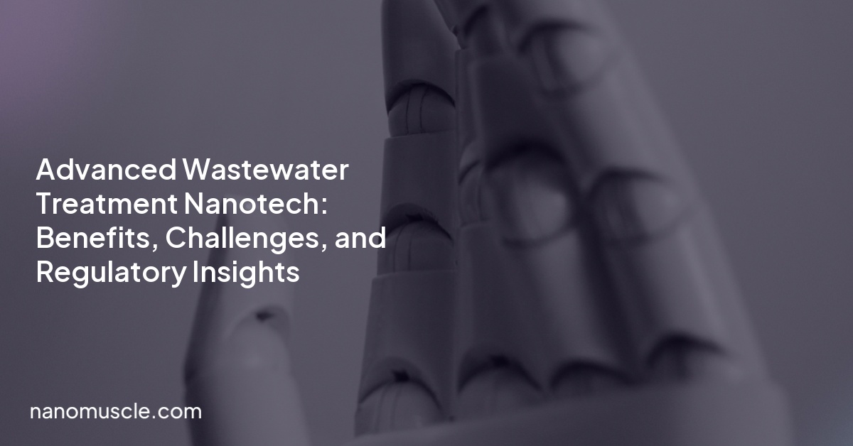 Advanced Wastewater Treatment Nanotech: Benefits, Challenges, and Regulatory Insights