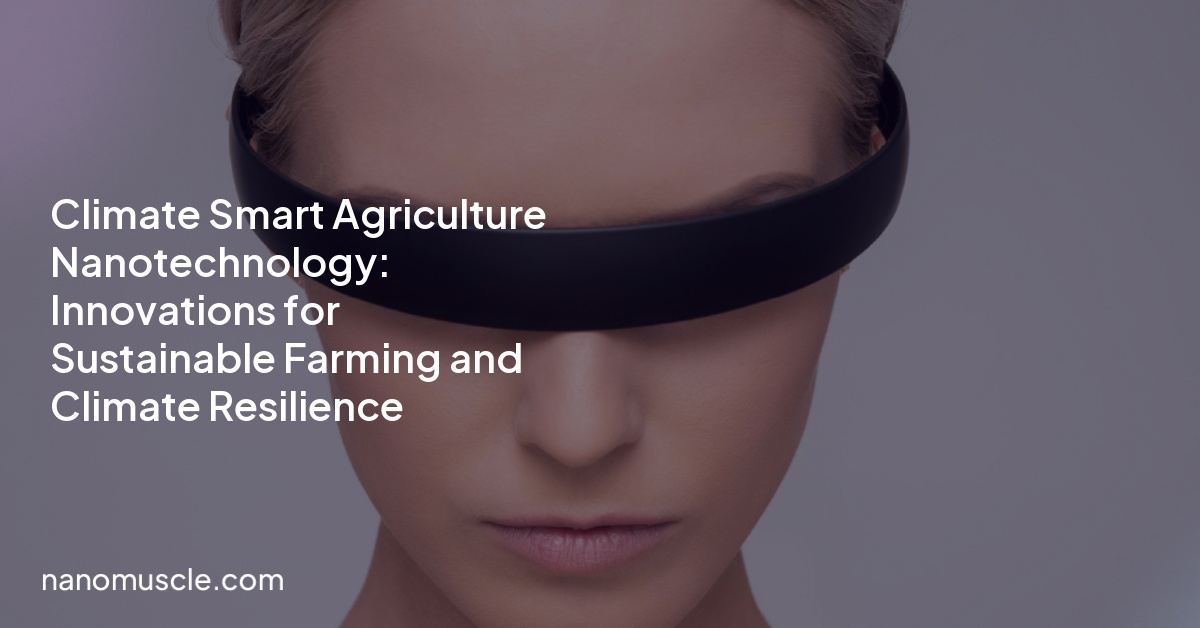 Climate Smart Agriculture Nanotechnology: Innovations for Sustainable Farming and Climate Resilience