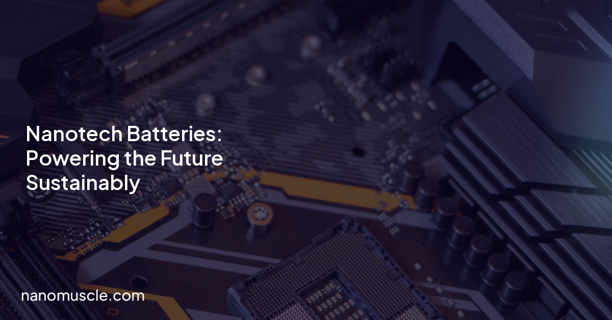 Nanotech Batteries: Powering the Future Sustainably
