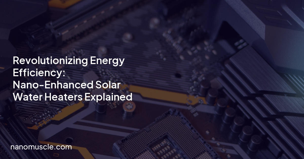 Revolutionizing Energy Efficiency: Nano-Enhanced Solar Water Heaters Explained