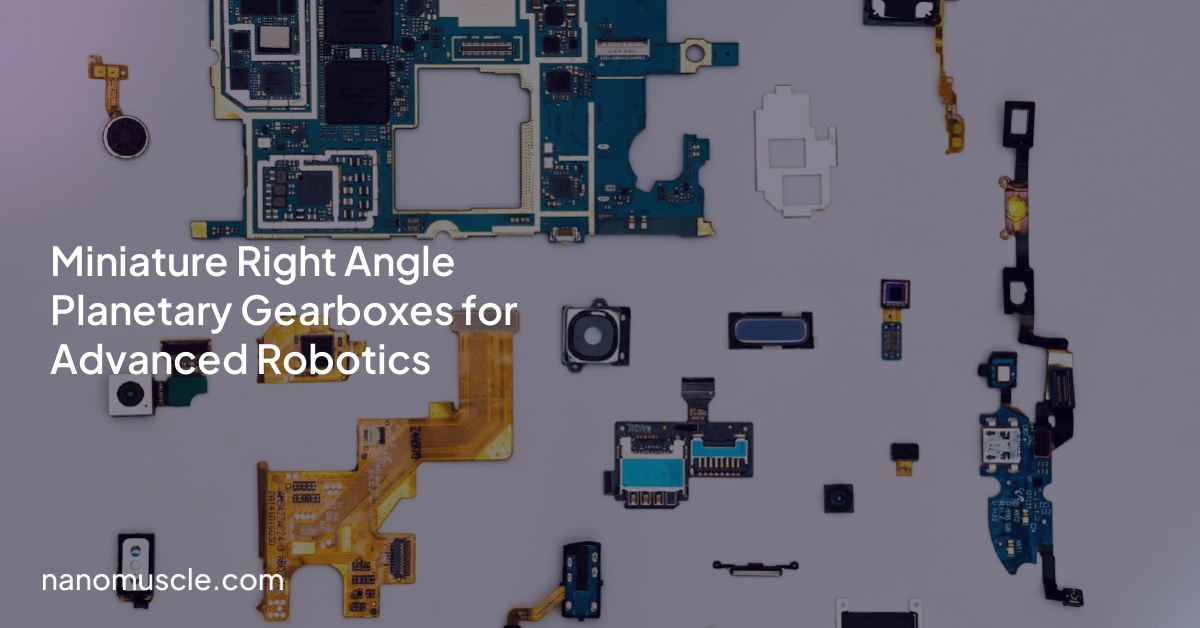 Miniature Right Angle Planetary Gearboxes for Advanced Robotics